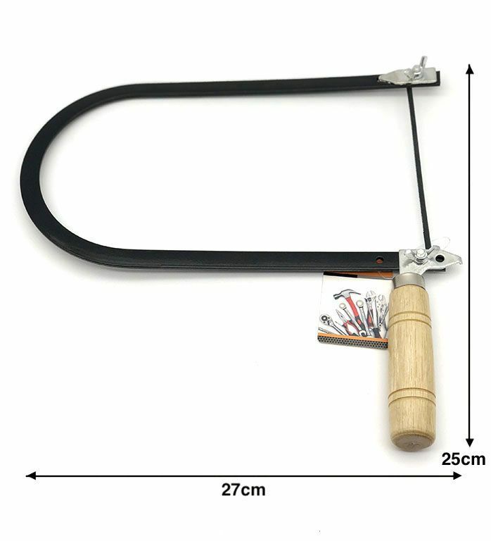 Sega Segoncino Seghetto Ad Archetto Arco In Acciaio Con Manico Legno hmj