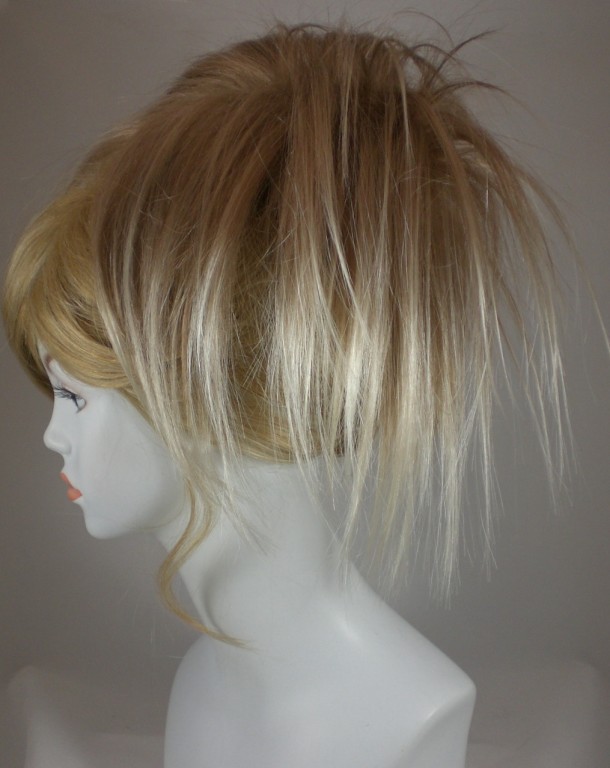 Short Fun Spiky Ponytail Hair Topper Hairpiece W Drawstring