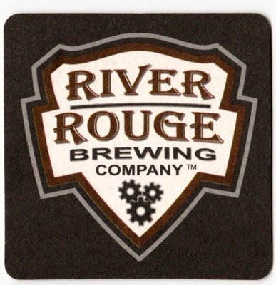 River Rouge Brewing Co Beer Coaster Royal Oak MI