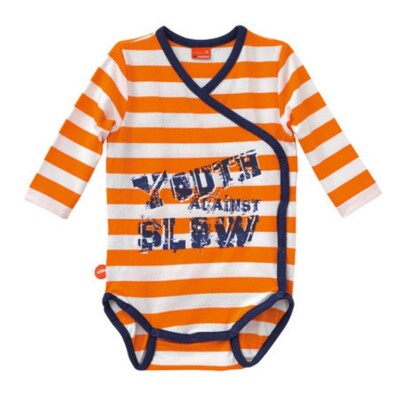 Original KTM Body bébé Against Slow rayé orange 18 mois neuf