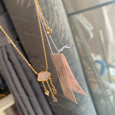NWT Kate ks Spade Shell Cloud Raindrop Tassel Water Drops Necklace