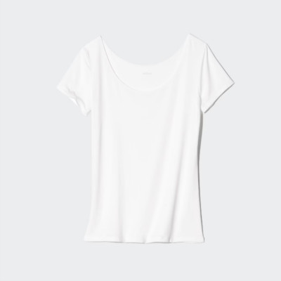 UNIQLO AIRism T-Shirt Short Sleeve Women Scoop Neck （2Buy 10%OFF） 477145