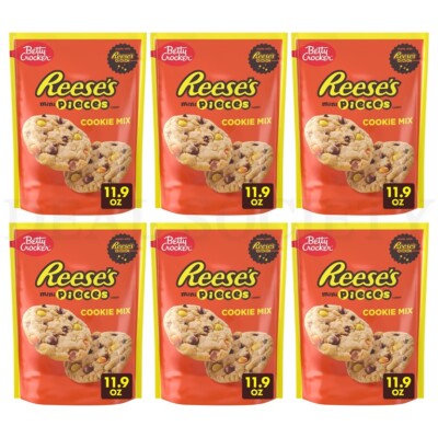 Betty Crocker Reese's Pieces Cookie Mix 11.9oz Lot of 6 Bags