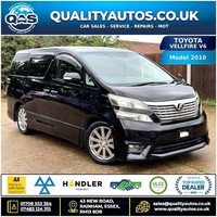 2010 Toyota Vellfire TOYOTA VELLFIRE Z PLATINUM 4WD V6 AUTO BLACK 3.5L 7SEAT ULE
