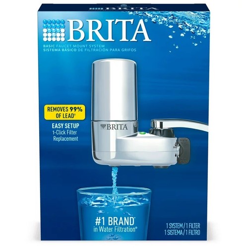 Brita Basic Kitchen Sink On Tap Faucet Water Filter System F