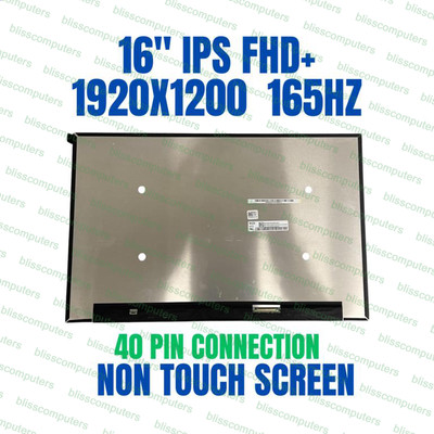 NV160WUM-NY2 16.0'' IPS 1920x1200 40 Pin 165hz laptop LCD screen display panel