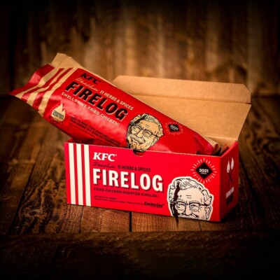 KFC Firelog 11 Herbs & Spices 2021 NEW Sealed Fire Log by Enviro-Log 100% Rating