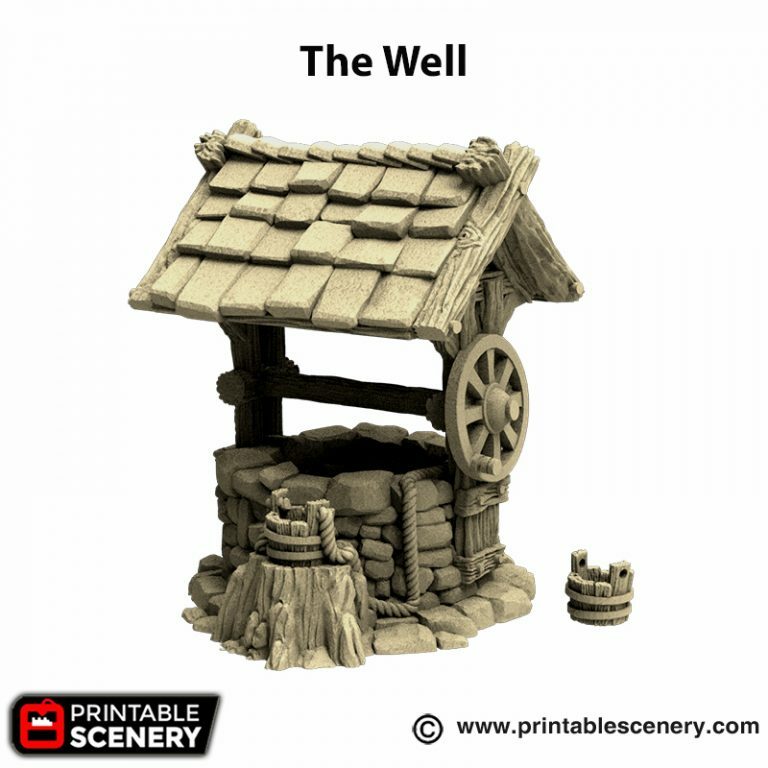 Farm Village Garden Well Terrain Tabletop Gaming Accessories Diorama Props - Picture 1 of 5