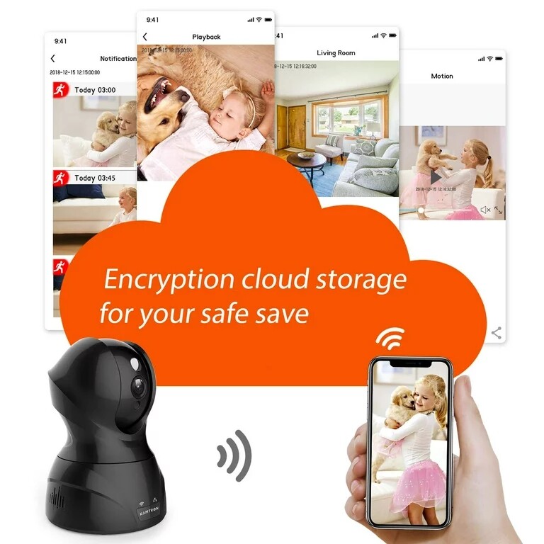 WiFi Wireless Home Security Cloud Camera Night Vision Baby Monitor Two-way Audio
