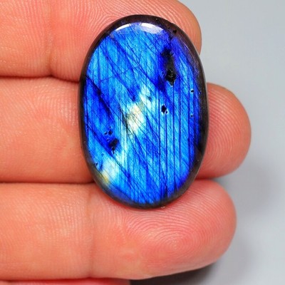 BULK LOT NATURAL DEEP BLUE FIRE LABRADORITE OVAL CABOCHON RING SIZE GEMSTONE GS-