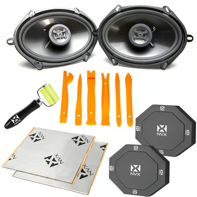 Hifonics ZS5768CX 180W  5x7'' / 6x8  Coaxial Speakers + Accessories