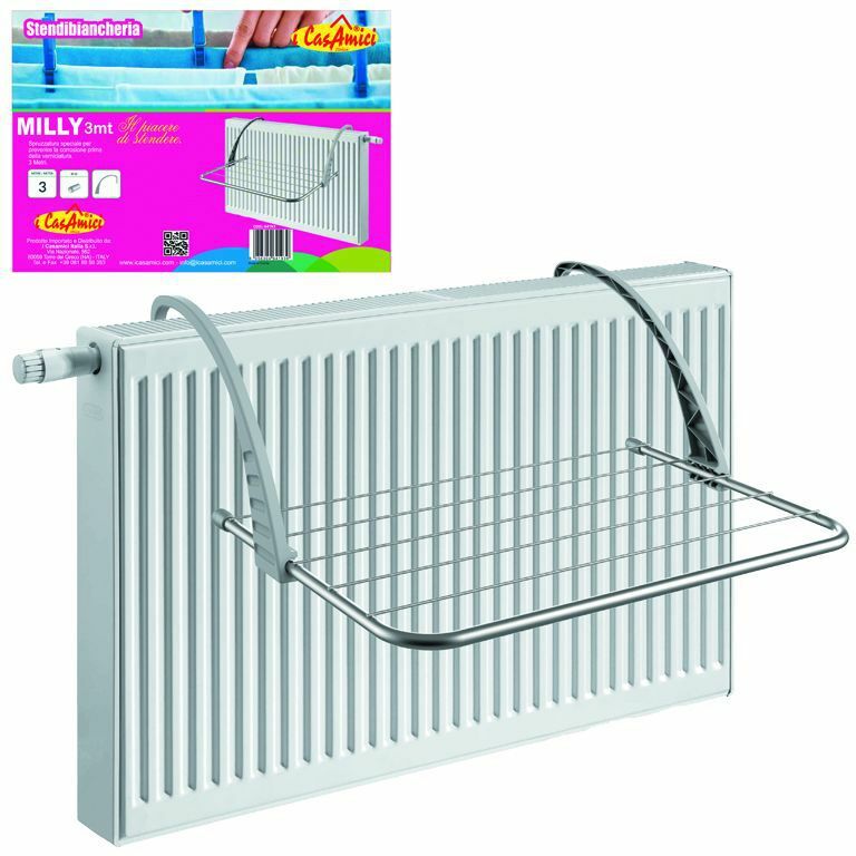 Stendino Per Termosifone In Acciaio Milly 3Mt Stendibiancheria Radiatore dfh