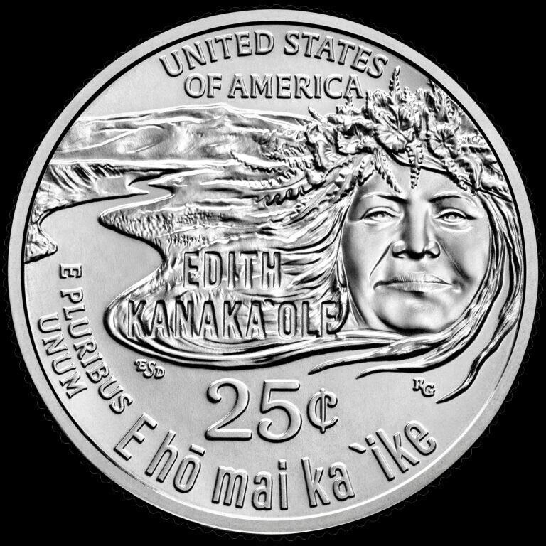 QQQエディ様 2023 Edith Kanaka'ole Quarter - Multiple Die Chip Errors