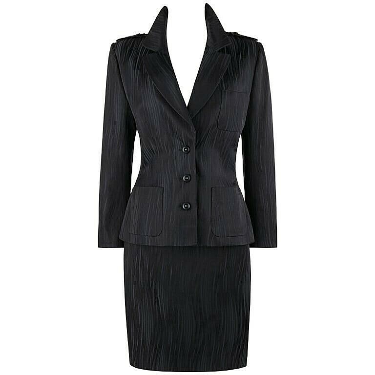 ジャケット GIVENCHY Pleated back blazer Black Givenchy Double-Breasted Wool Blazer With Pleated Back