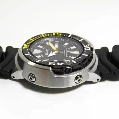 Pre-owned Seiko Prospex Men's Srpe87k1 Analog Watch Automatic Steel Black Dial 47mm