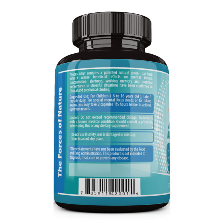 Focus Alert for Childrens' Instant Memory Support Intensive Studies and Exams