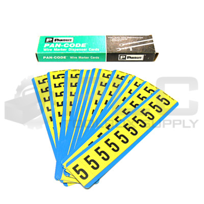 NEW BOX OF 17 PANDUIT PCL100-5 MARKER LABELS