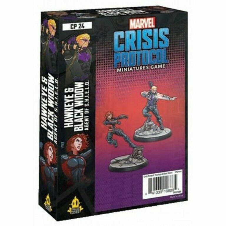 Набор персонажей «Соколиный глаз и Черная вдова» Marvel Crisis Protocol NIB