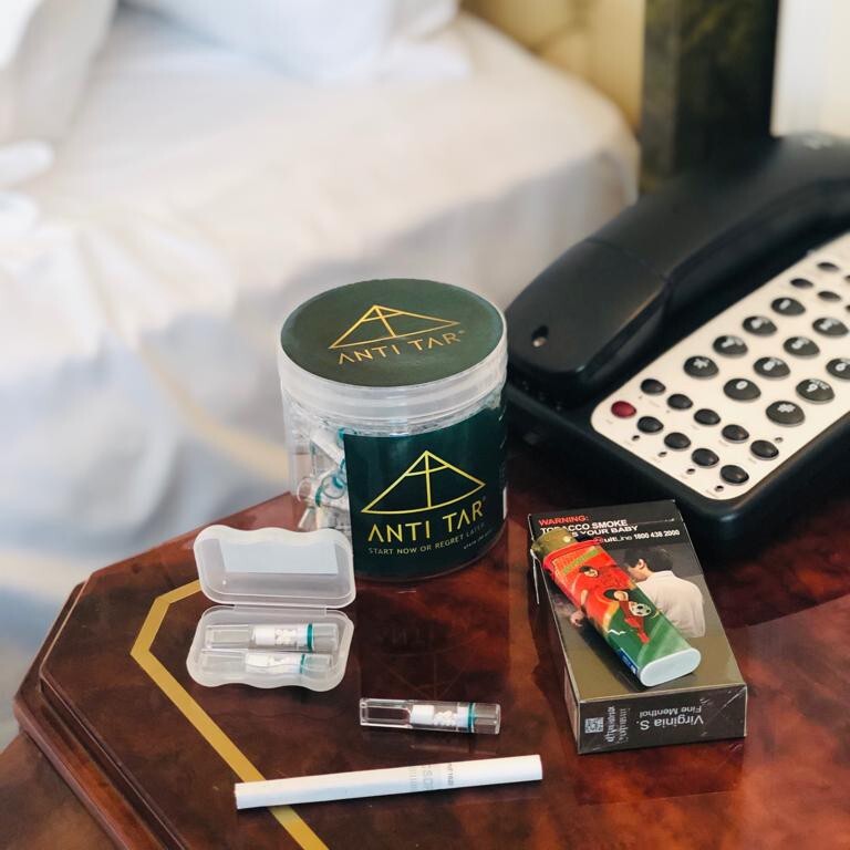 ANTI TAR® TripleGuard Cigarette Filter Tips Holder Smoking Tar Trap Block