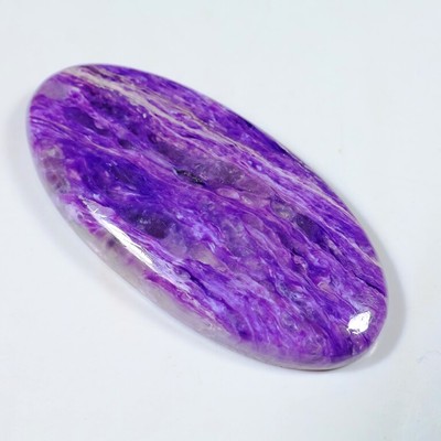 FABULOUS NATURAL PURPLE CHAROITE OVAL CABOCHON PENDANT GEMSTONE FL-