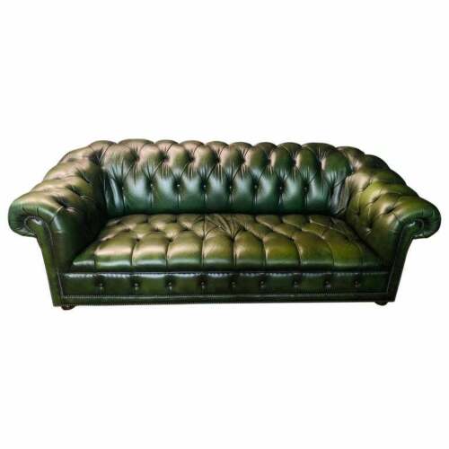 Original Green Chesterfield Sofa from The 80er Years