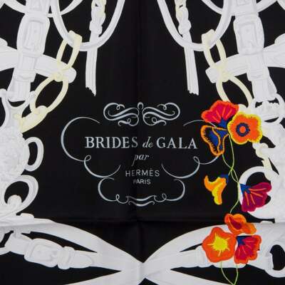 BNWT HERMES SILK SCARF, BRIDES DE GALA FLEURIES, 36X36 IN