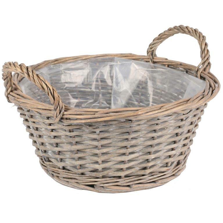Weidenkorb mit Henkel Weidenkörbe Pflanzkorb Pflanzkörbe Blumenkorb 
