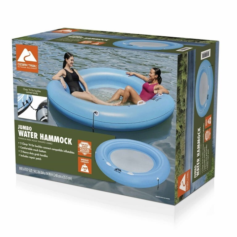 Ozark Trail Jumbo Water Hammock (7.5' tube) River or Lake