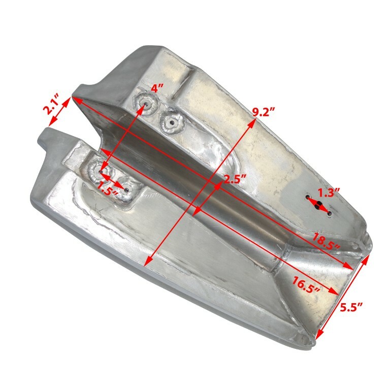 For Suzuki PE175,250,400 Dirt Bike Aluminium Petrol Gas fuel tank 1978-1984 