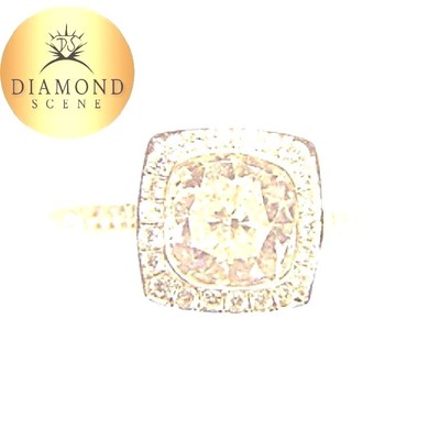 GIA DIAMOND CUSHION BRILLIANT ROUND SIDE BRILIANT I COLOR VS2 CLARITY ENGAGEMENT