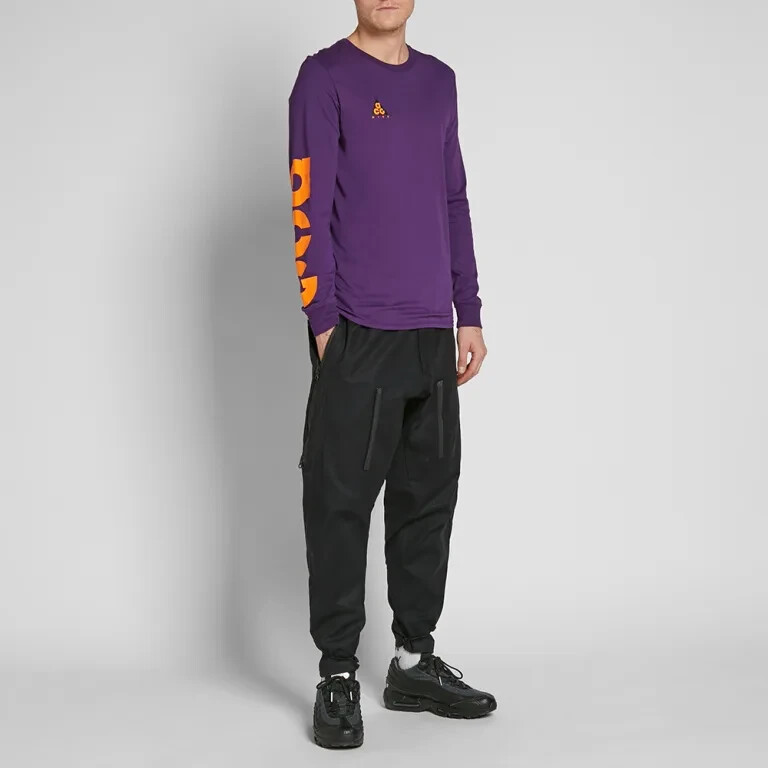 Pre-owned Nike Lab Nrg Acg Cargo Pants Loose Fit Black (aq3524-010) Men's Sz Large