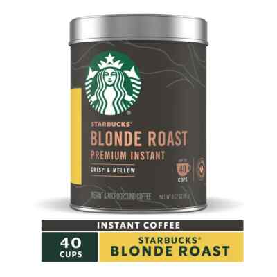 Starbucks Premium Instant Coffee Choose Blonde Medium or Dark Roast 100% Arabica