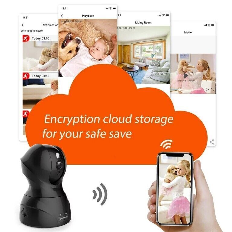 Wireless 720P HD IP Camera WiFi IR Night Smart Home Security Baby Monitor CCTV