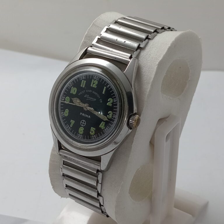 VintageM WEST END WATCH PRIMA Sowar 英軍官有 1940s West End Watch Co Sowar Prima Civil Service India