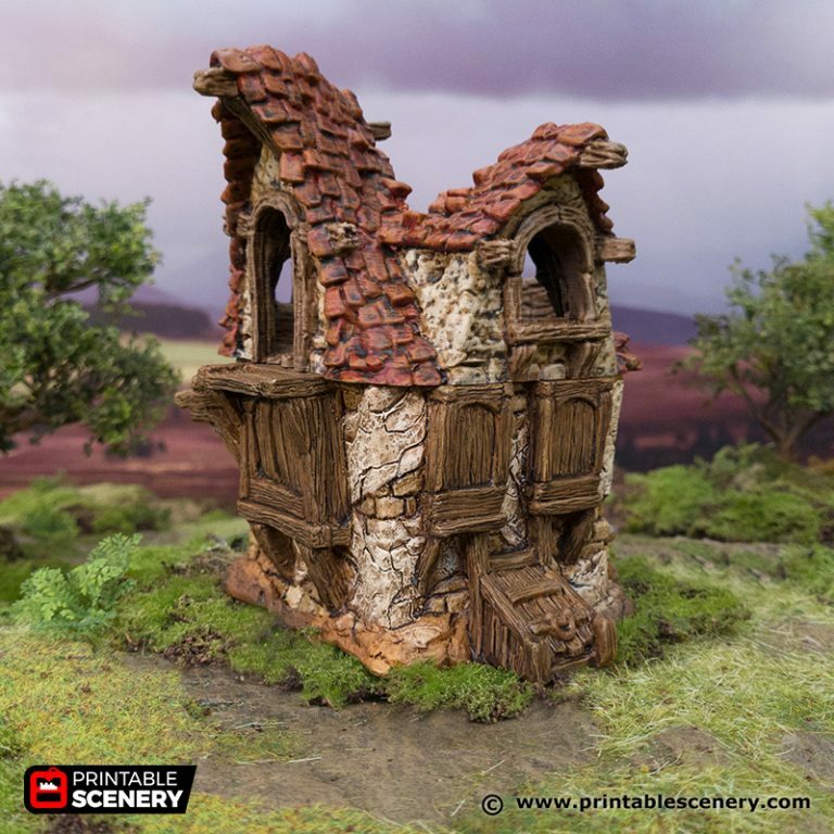 Ruined Cottage Building Tabletop Gaming Terrain   28mm Wargames Scatter Scenery  - Picture 2 of 3