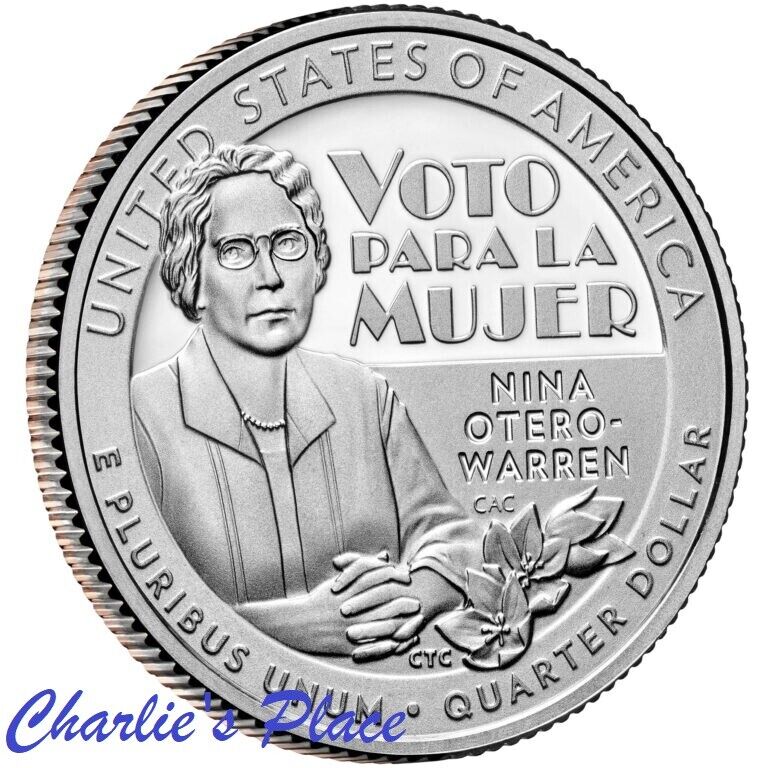 2022-S American Women Silver Proof Quarter- Nina Otero-Warren