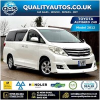 2012 Toyota Alphard TOYOTA ALPHARD 240 X, 2.4 AUTO ULEZ 8 SEAT 61-12 FRESH IMPOR