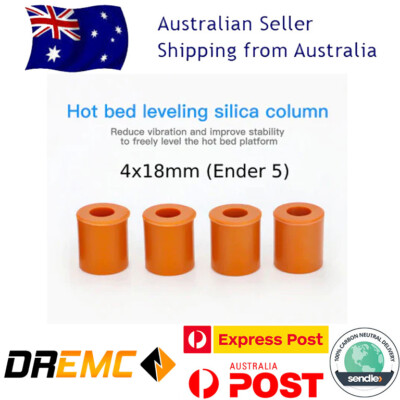 4Pc Bed Silicone Leveling Column Spacers (4x 18mm) For Ender 5, Ender 3 S1