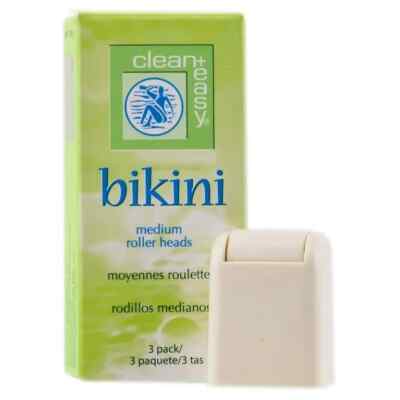 Clean+Easy - 3 Medium Roller Heads for BIKINI (4PK)
