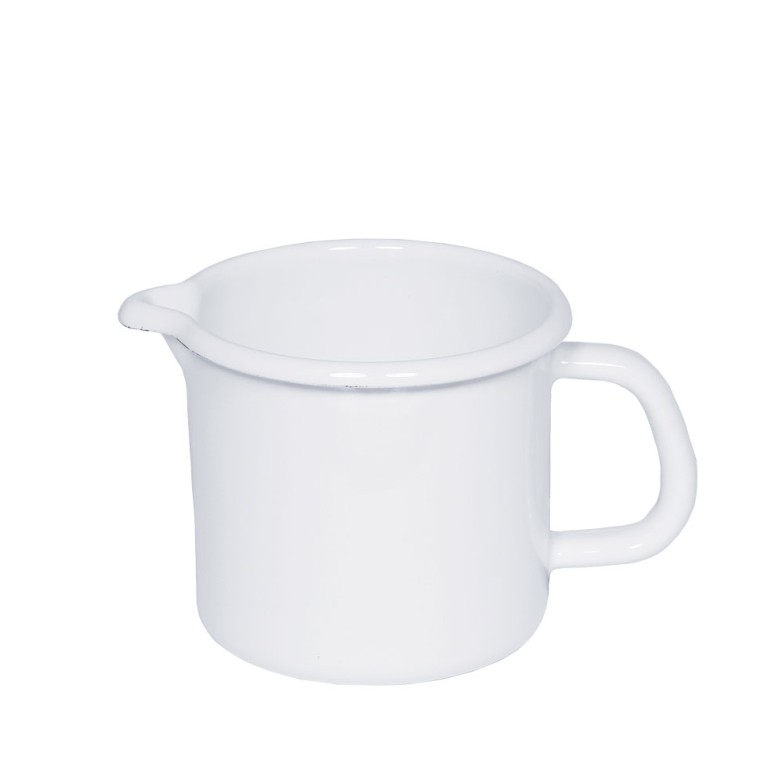 Riess Schnabeltopf ⌀14cm 1,5L Weiss Emaille