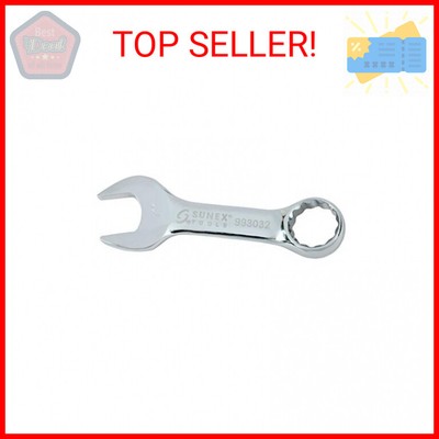 SUNEX TOOLS 993032 1'' Fully Polished Stubby Combination Wrench