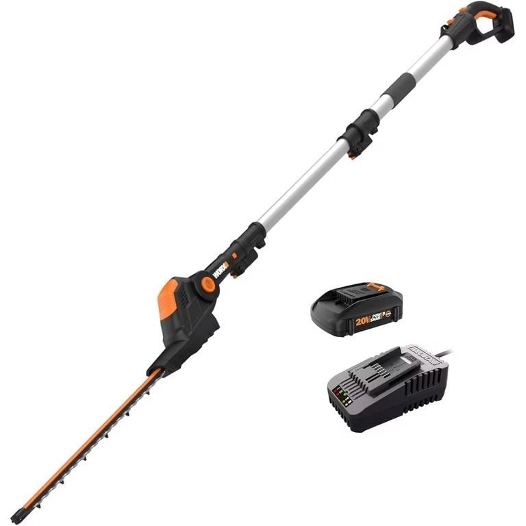 Worx WG252 20V Power Share Telescoping Cordless Hedge Trimmer