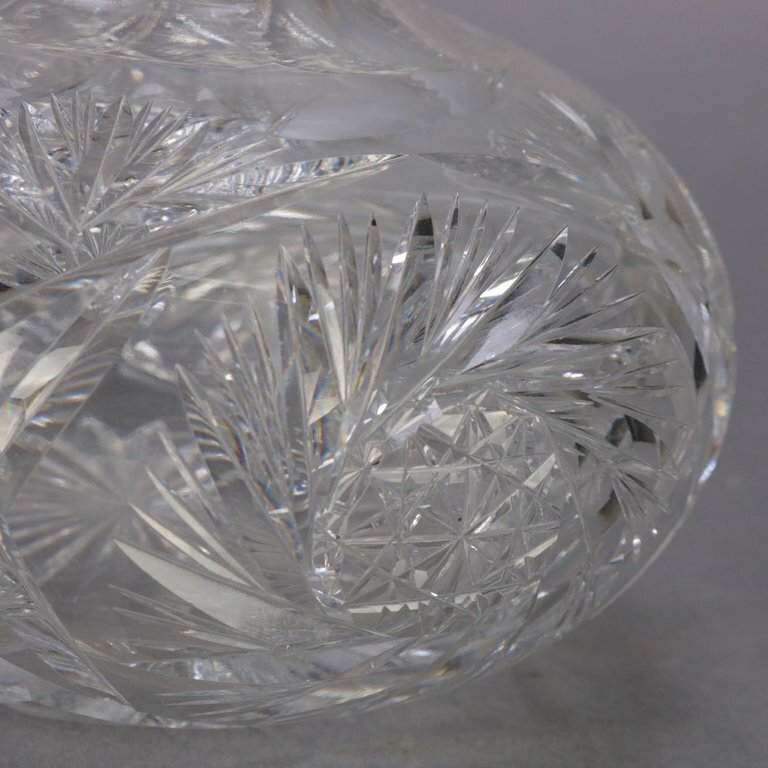 Irish Waterford School Cut Crystal Brilliant Glass Wine Decanter, 20th Century