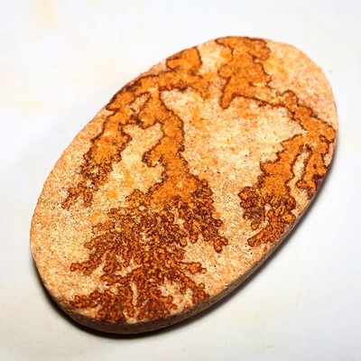 NATURAL SHAJARA DRUZY BOULDER PSILOMELANE DENDRITE OVAL CABOCHON GEMSTONE AM-