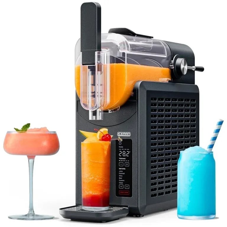 Chefman Slush Ease 48 oz. Slushy Maker with Customizable Thickness Black RJ62-BL