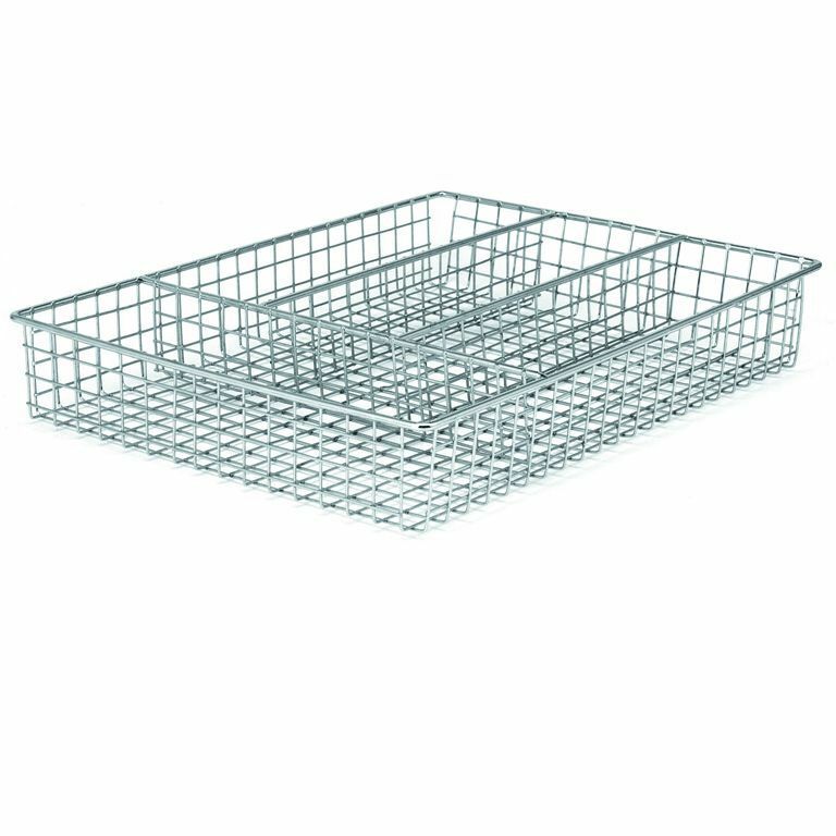 Porta Posate a Cassetto In Metallo 4 Scomparti 34.5x2cm dfh