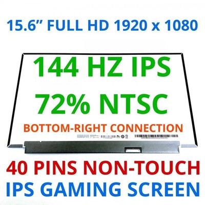 B156HAN08.0 144hz IPS Dell ASUS MSI 16.7mln Colours 72% NTSC 40 pin eDP