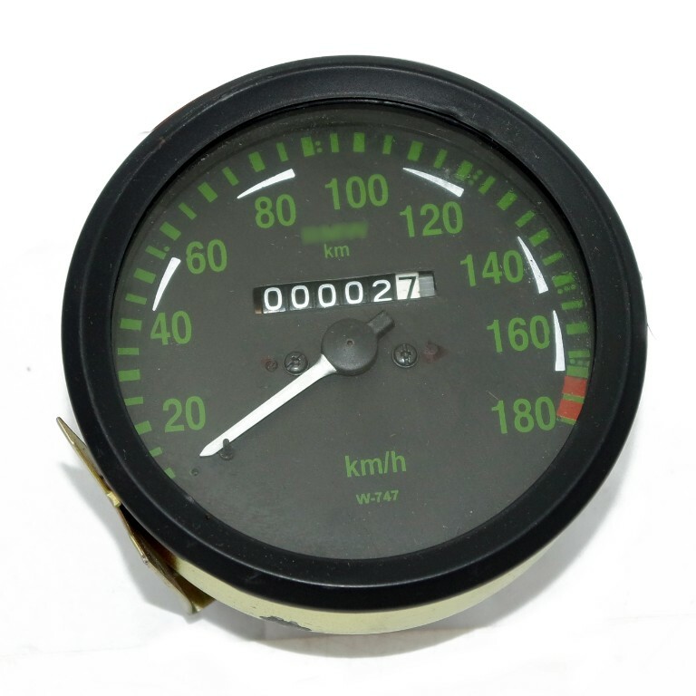 New Black Face Speedometer 0-180 Kph Speedo Fits BMW R45 Vintage Bikes 