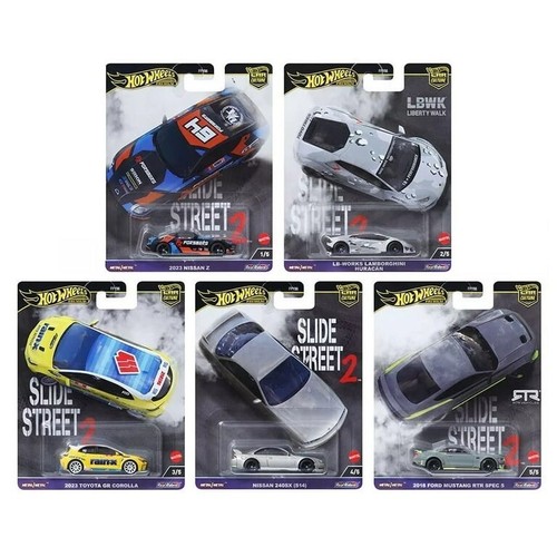 Hot Wheels Car Culture Slide Street 2 Mix 8 Set Of 5 | eBay