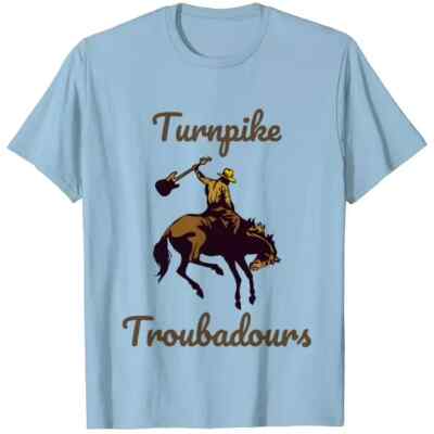 BEST T0 BUY  Vtg Turnpike Troubadours Band Music Lover Cotton Light Blue Unisex